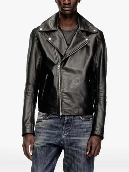 Geanta de piele Diesel negru