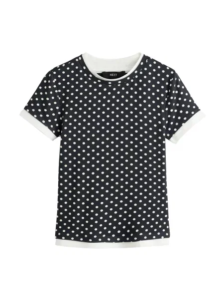 Next Tricou bleumarin alb