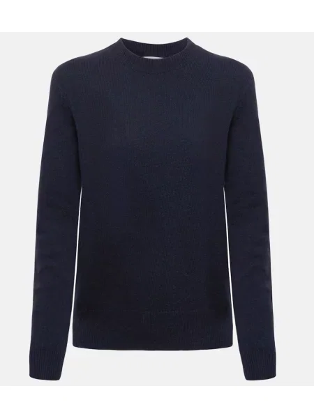 Pulover Bottega Veneta din piele albastru