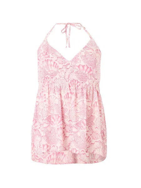 HOLLISTER Top roz alb