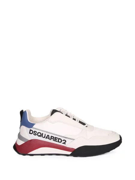 Sneakerși Dsquared2 cu imagine alb
