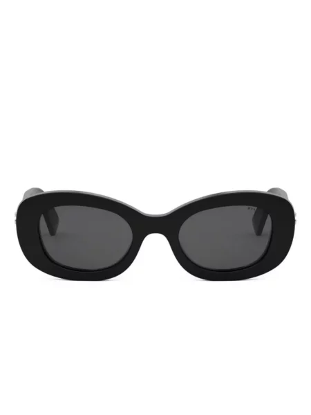 Ochelari de soare Bvlgari cu imprimeu geometric negru