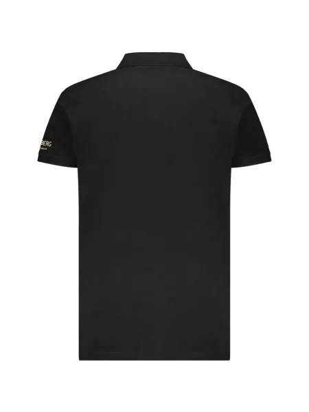 Tricou polo Iceberg cu autograf negru