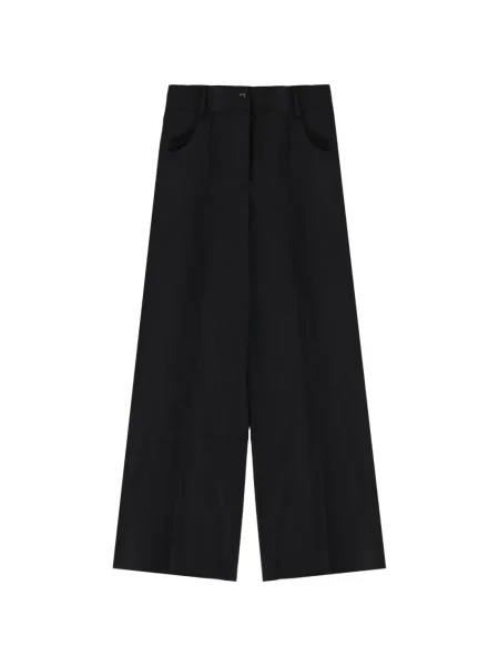 Spodnie Theory dzwony czarne