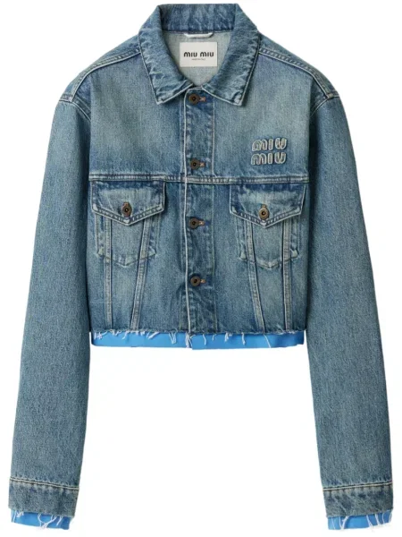 Geacă de blugi Miu Miu albastru
