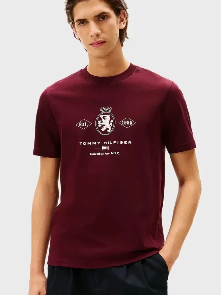 Футболка Tommy Hilfiger бордова