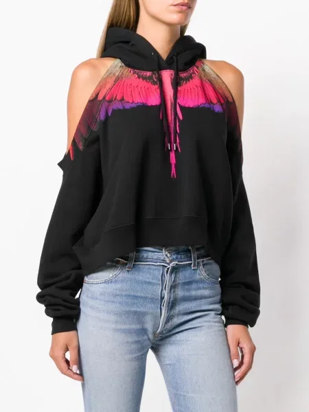 Περικομμένο hoodie County Of Milan μαύρο