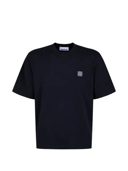 Tricou Stone Island cu strasuri albastru