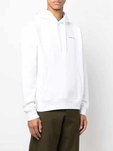 Svetr Jacquemus s výšivkou bílý