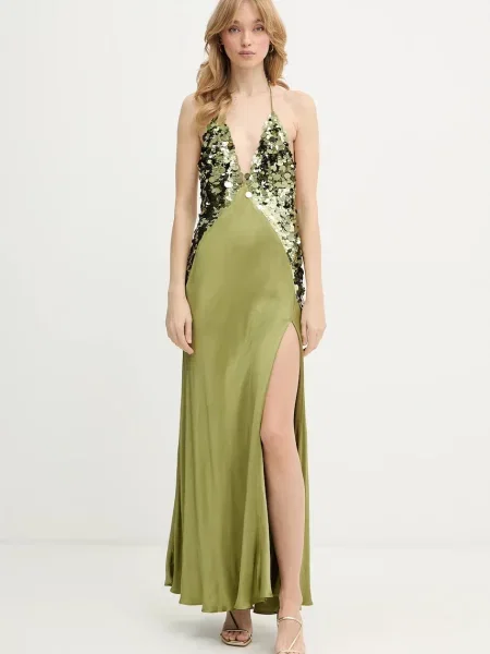 Bardot rochie verde