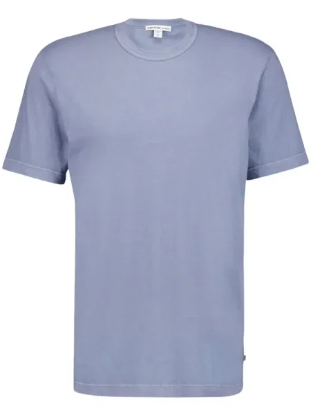 Tricou James Perse cu decolteu rotund albastru