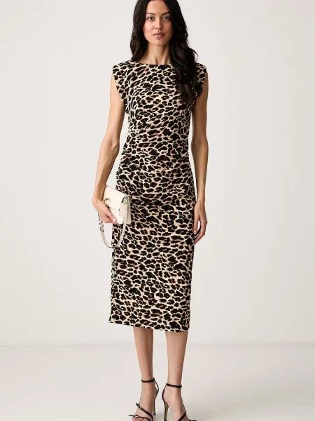 Morgan rochie bodycon bej