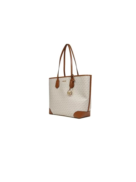 Shopperka Michael Kors z logo beżowa