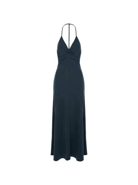 Rochie Cuanna cu gât halter verde