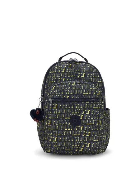 KIPLING Batoh Seoul College Extra marine / chladná / žlutá modrá