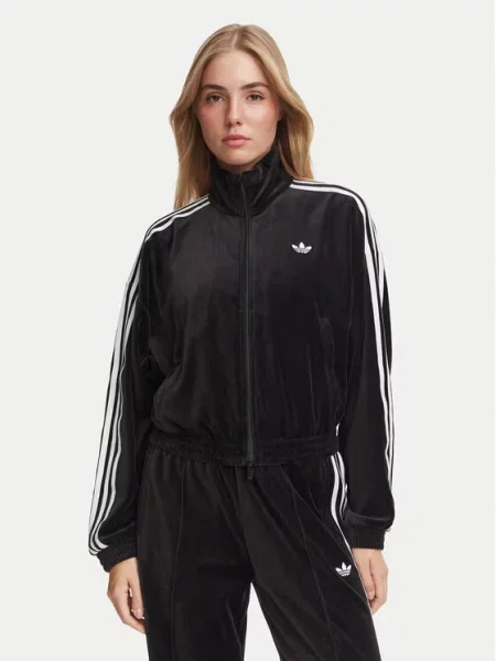 Adidas Суитшърт Velour черен