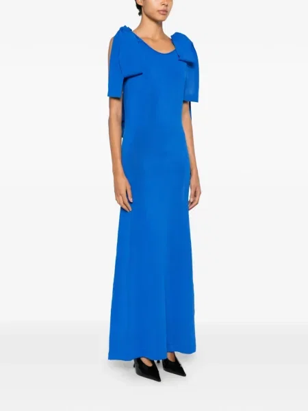 Rochie maxi By Malene Birger cu funde albastru