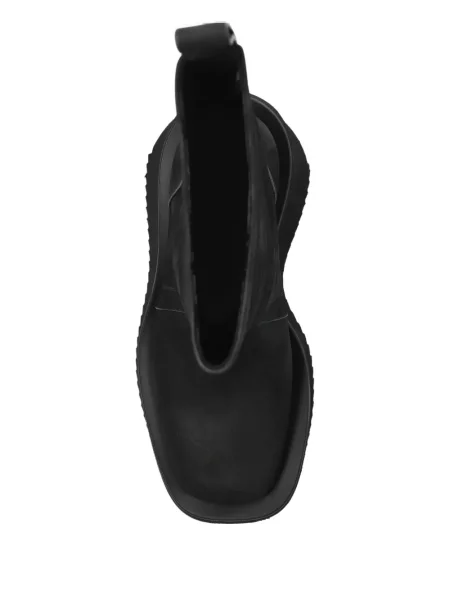Cizme scurte Rick Owens cu platformă negru