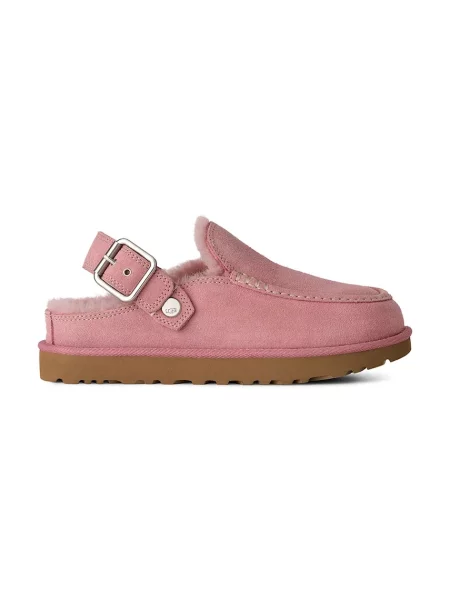 UGG klapki zamszowe W Goldenstar Evelina Clog różowe