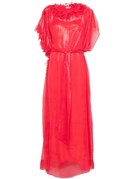 Rochie maxi Baruni de costum roșu