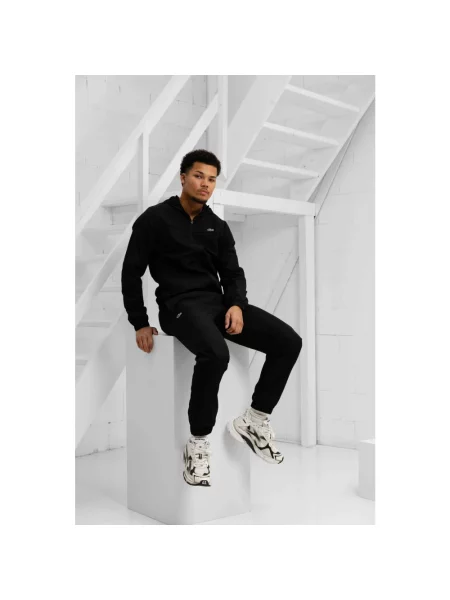 Komplet dresowy Lacoste z tafty czarny