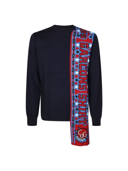 Sweter Comme Des Garcons niebieski
