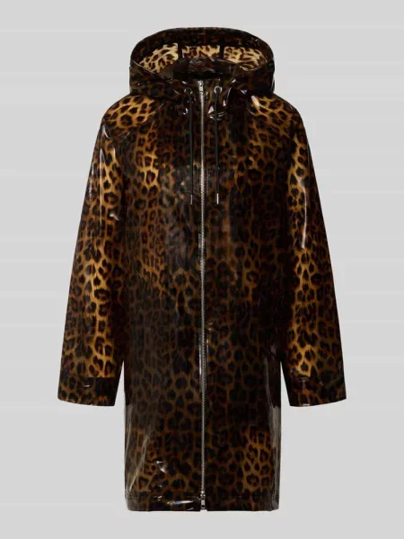 Płaszcz przeciwdeszczowy o kroju regular fit z nadrukiem z logo na całej powierzchni model Nilla' Stand Studio