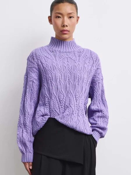 Medicine pulover pentru femei cu violet