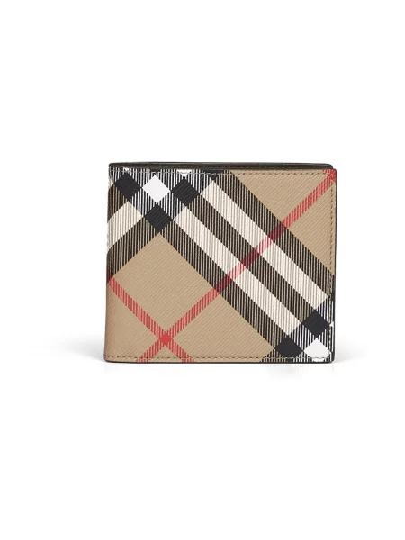 Portfel Burberry klasyczny płócienny beżowy