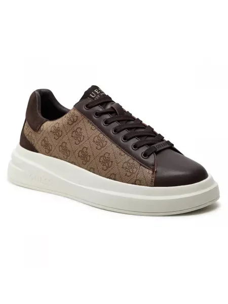 Guess Sneakersy Elba FMPVIB Béžová biela