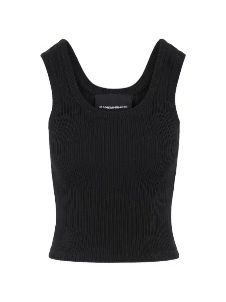 Vestă Manière De Voir cu decolteu în U negru
