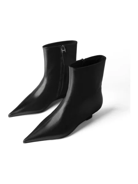 Buty do kostki L37 skórzane czarne