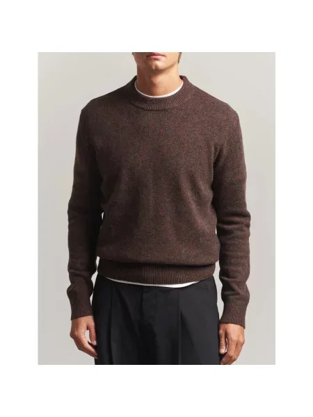Sweter Sunflower wełniany brązowy
