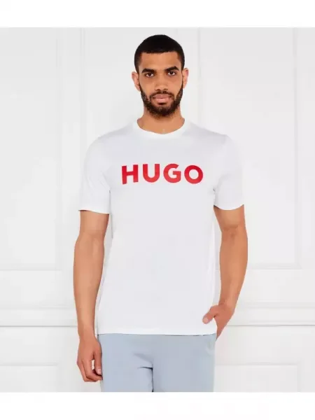 HUGO Tricou Dulivio alb