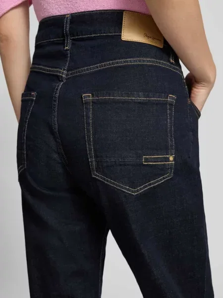 Jeansy o kroju regular fit z mieszanki bawełny model Cash' Pepe Jeans granatowe