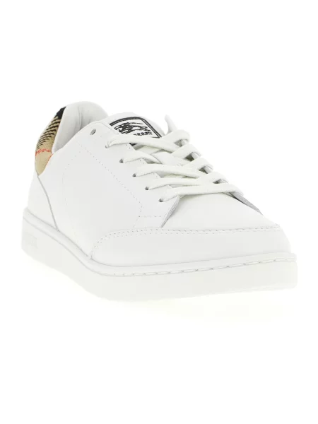 Sneakersy Burberry skórzane białe