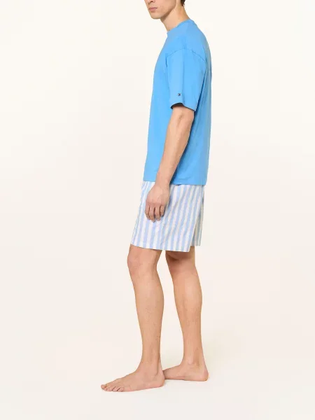 Tommy Hilfiger Spodnie Do Spania blau białe