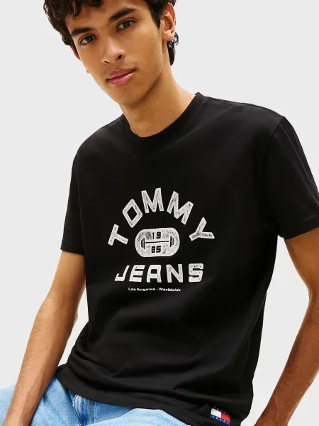 Спортзал футболка Tommy Jeans чорна