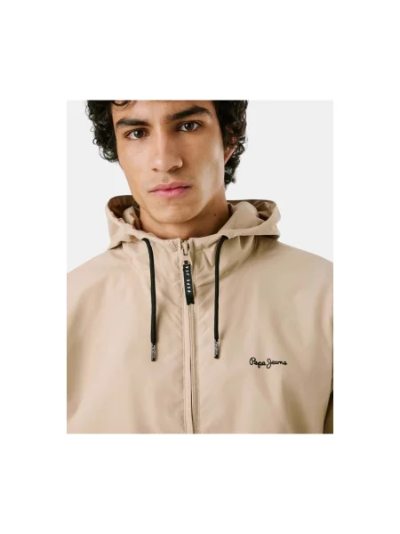 Geacă de blugi Pepe Jeans bej