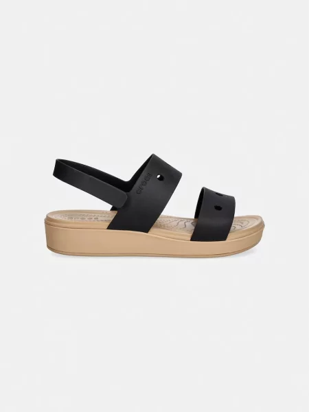 Crocs σανδάλια πλατφόρμας Γυναικεία BROOKLYN SANDAL μαύρο