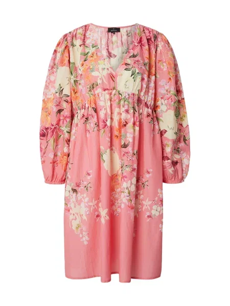 Monari Obleka / zelena / oranžna / roza bež