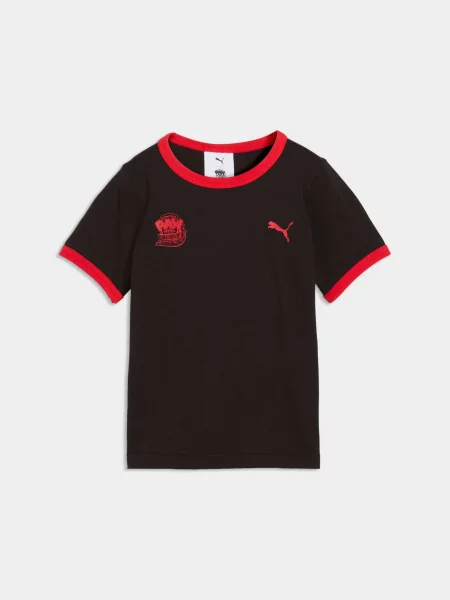 Дитяча Футболка PUMA x Paw Patrol Ringer Tee комбінований верх чорний