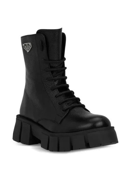 Botine Philipp Plein cu autograf negru