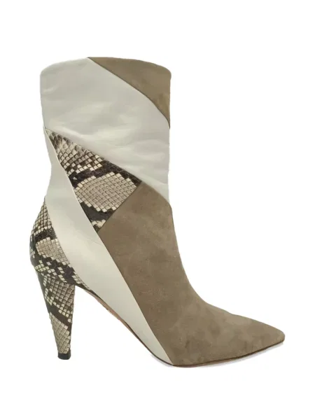 Cizme scurte Aquazzura cu model piele de șarpe