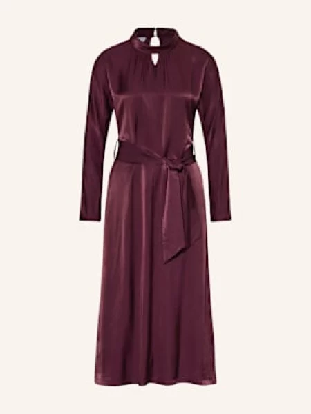 Cinque Sukienka Satynowa Ciellipse Z Wycięciem rot