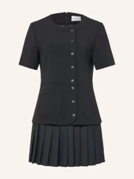 Claudie Pierlot Sukienka Z Różnych Materiałów schwarz czarna