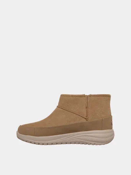 Кожаные сапоги Skechers коричневые