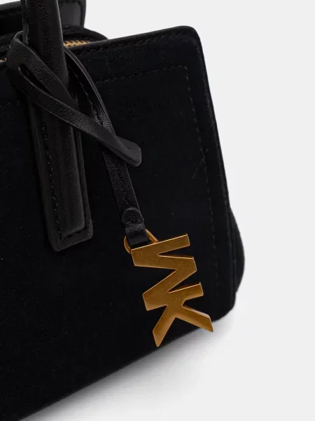 MICHAEL Michael Kors torebka bagietka zamszowa LAILA czarna