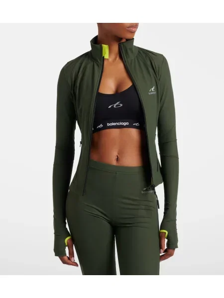 Top Balenciaga cu autograf verde