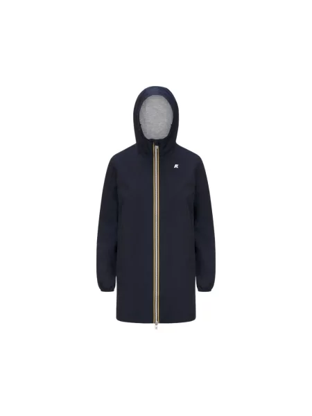 Kurtka K-way z dżerseju niebieska